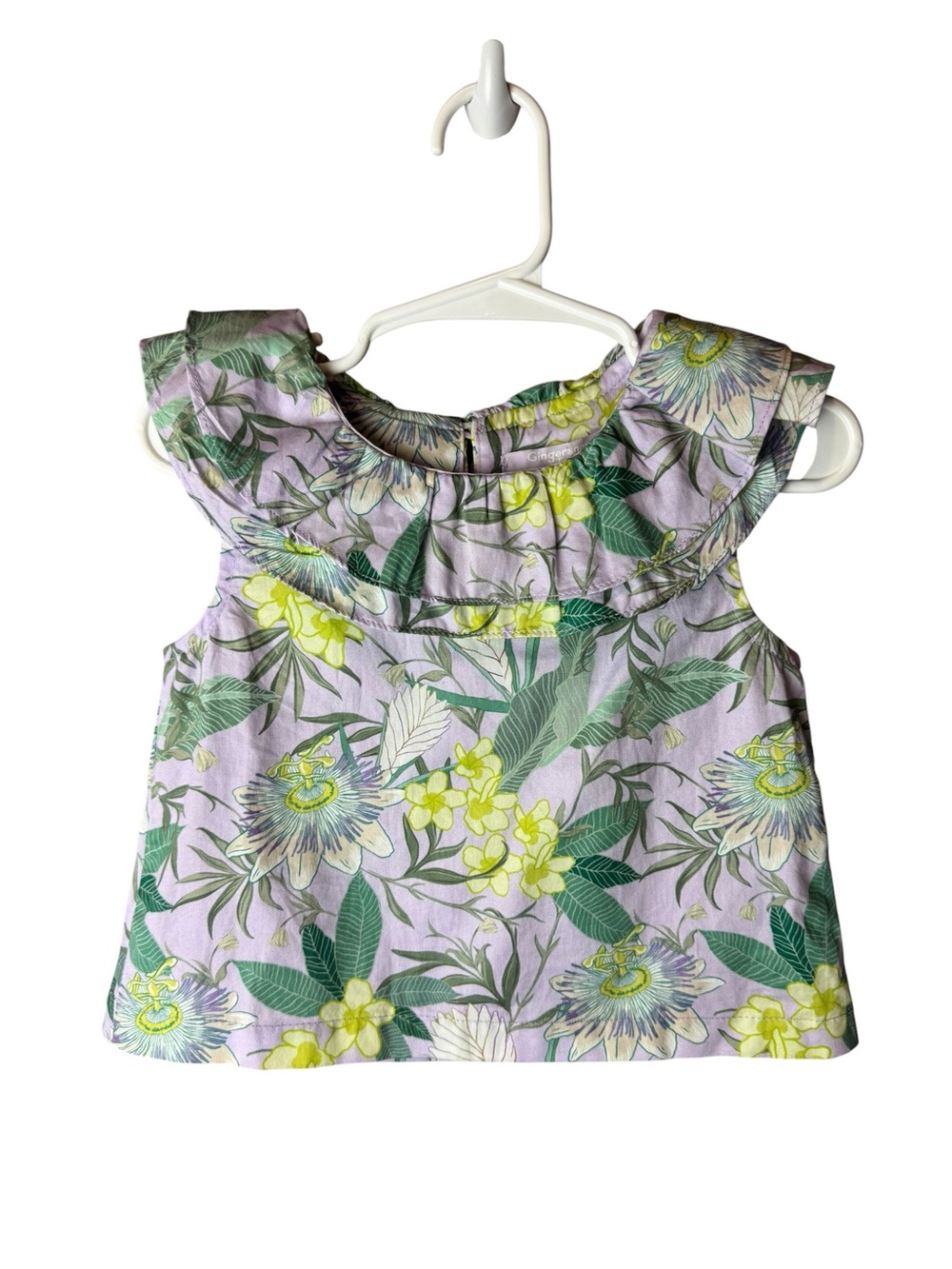 Gingersnaps Purple Floral Top 18M
